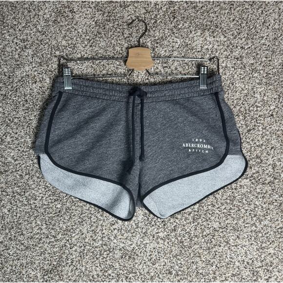 Abercrombie & Fitch Y2K Sporty Sweat Micro Booty Mini Shorts Gym Lounge Sz S - Picture 1 of 7